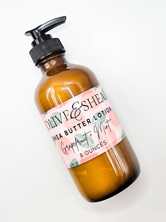 Grapefruit + Mint Shea Butter Lotion