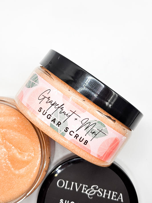 Grapefruit + Mint Sugar Scrub