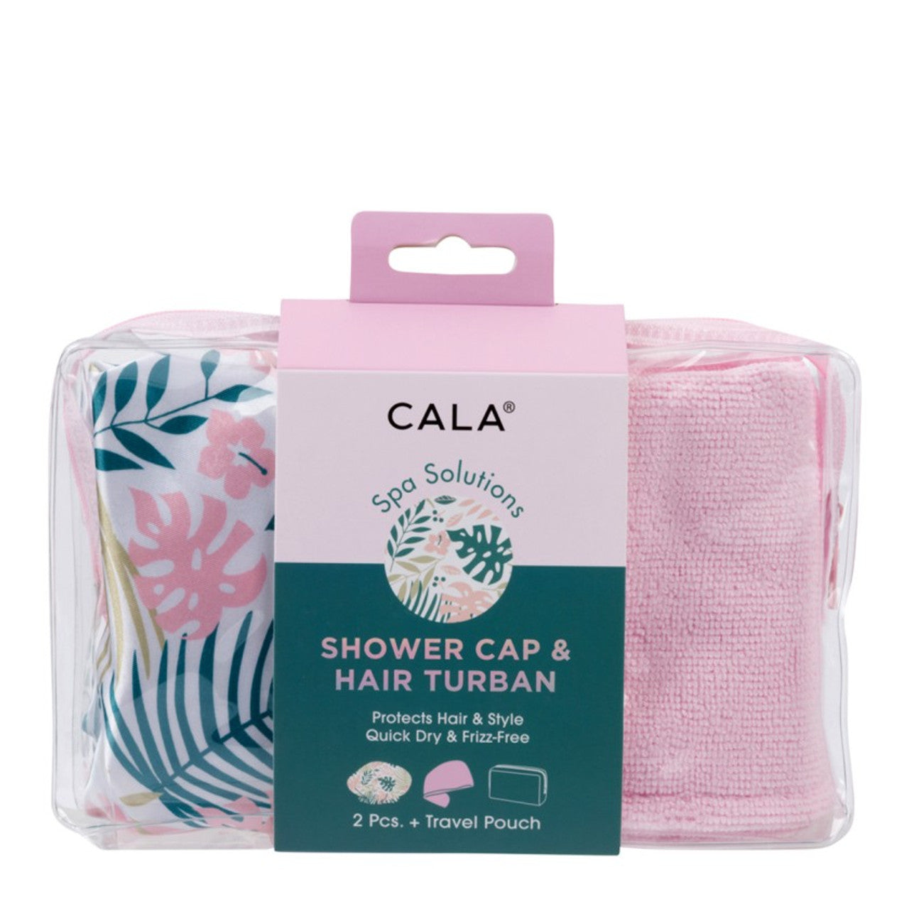 CALA Shower Cap & Hair Turban Set